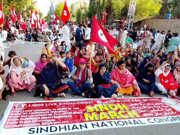 Sindhian National Congress holds march in Pakistan's Hyderabad (Image Credit: Sindhian National Congress)