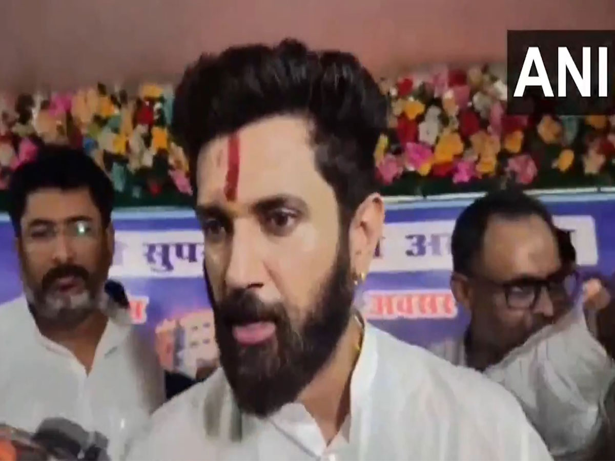 Union Minister and Lok Janshakti Party (Ram Vilas) chief Chirag Paswan (Photo/ANI)