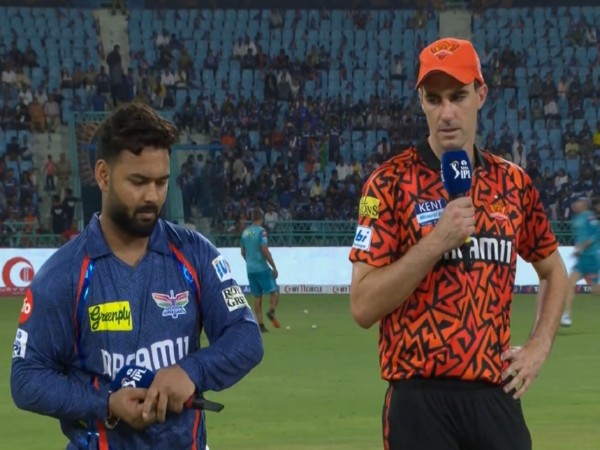 LSG skipper Rishabh Pant and SRH captain Pat Cummins (Photo: @ipl/X) 