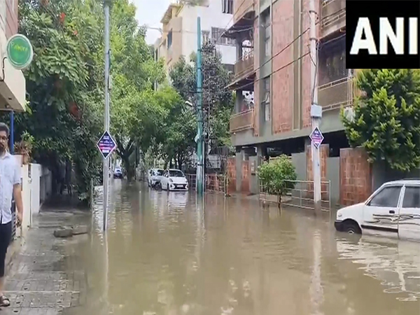 Visuals from May 19, 2025 of rain innudating the BTM Layout in Bengaluru (Photo/ANI)