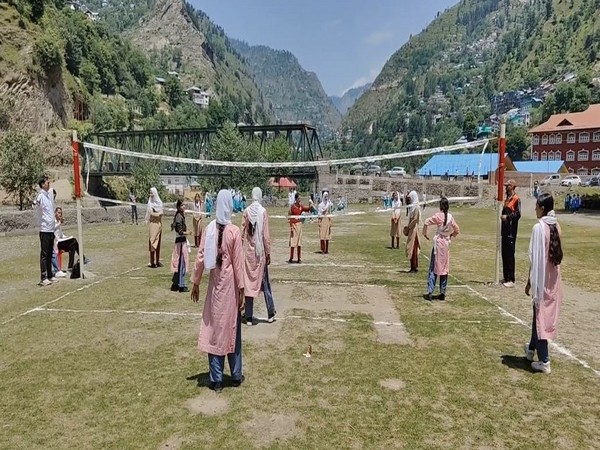 Girl students participating in Doda sports tournament (Photo/ANI)