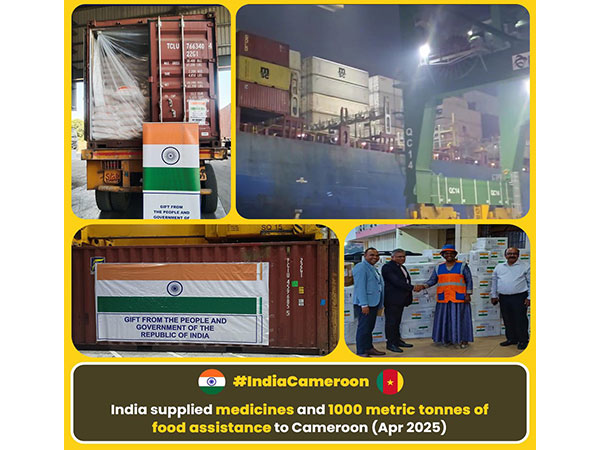 Food assistance sent by India to Cameroon (Image: X@DrSJaishankar)