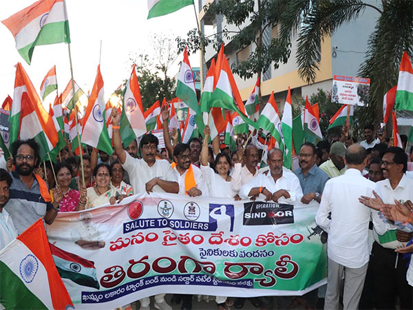 Tiranga Yatra in Khammam (Photo/X@BJP4Telangana)