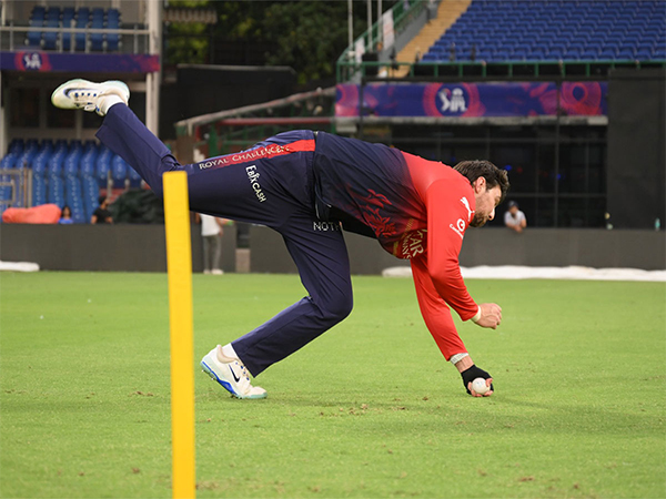 Tim David during the practice session (Photo: RCB) Tim David during the practice session (Photo: RCB)