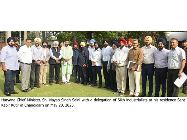 Sikh delegation meets Haryana CM Nayab Singh Saini (Photo: Haryana Government)
