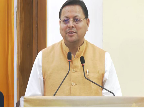 Chief Minister Pushkar Singh dhami addresses in the urban bodies of uttarakhand under the 'City to City Dialogue' program(Photo/ANI)