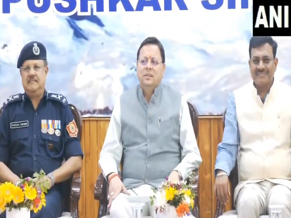 Uttarakhand CM Dhami participates in flag-off program of NDRF's mountaineering expedition 'Shaurya'  (Photo/ANI)
