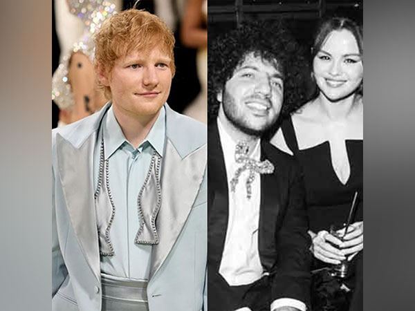 Ed Sheeran (Photo/instagram/@teddysphotos), Benny Blanco, Selena Gomez (Image source: Instagram/ @selenagomez)