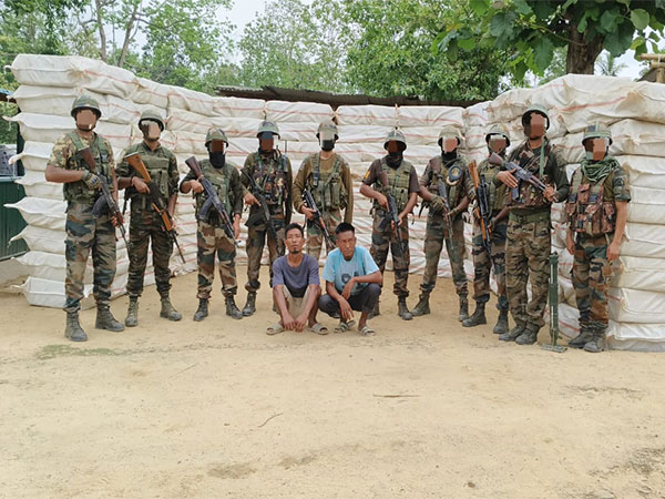 Assam Rifles recovers illegal foreign cigarettes from Jiribam district (Photo/ANI)