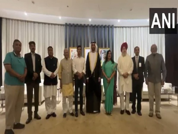 All-party delegation led by Shiv Sena's Shrikant Shinde reaches UAE. (Photo/ANI)