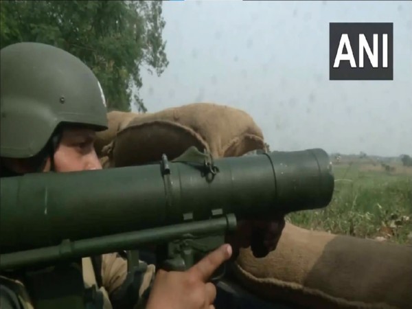 BSF woman troop on duty (Photo: ANI)