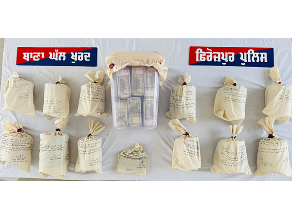 Police seized 12.07 kg of heroin and ₹25.12 lakh in cash (Photo/@DGPPunjabPolice)