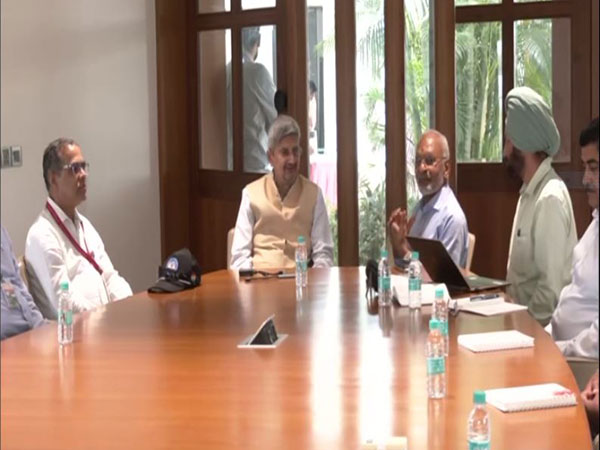Defence Research and Development Organisation (DRDO) Chairman Dr Samir V Kamat during a visit to Solar Industries in Nagpur on Thursday (Photo/ANI)