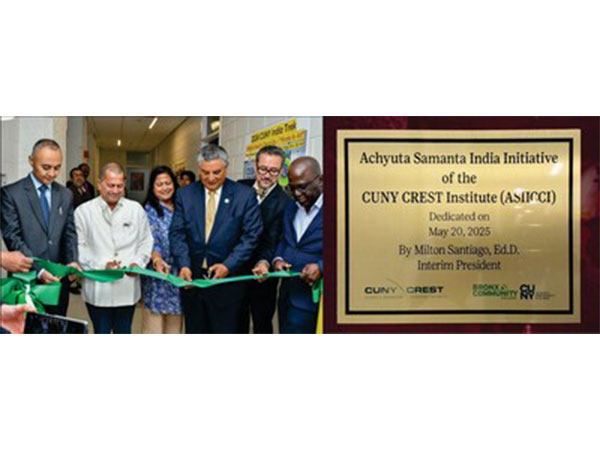 Dr. Achyuta Samanta Inaugurating the Research Institute Named in His Honour in the Presence of Senior City University of New York (CUNY) Officials.