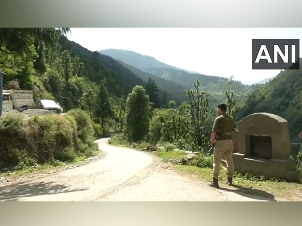 An encounter between security forces and terrorists is ongoing in the Singhpora area (Photo/ANI)