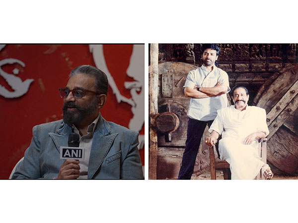 Veteran actor Kamal Haasan and legendary actor Sivaji Ganesan (Image source: ANI and Kamal Haasan's X account))