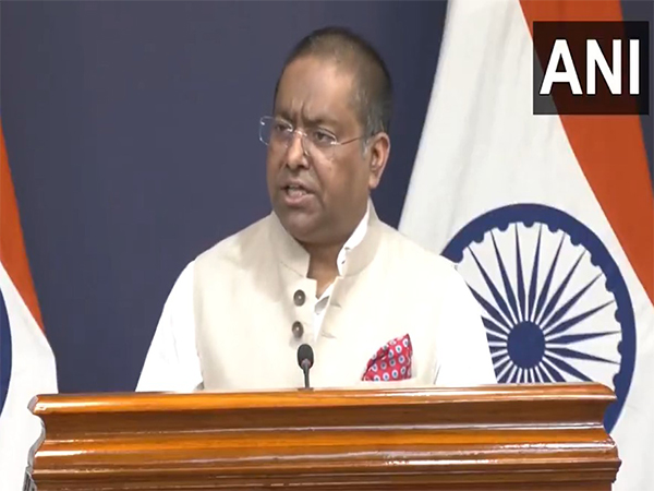 Randhir Jaiswal addresses media on handling of illegal foreigners in India. (Photo: ANI)