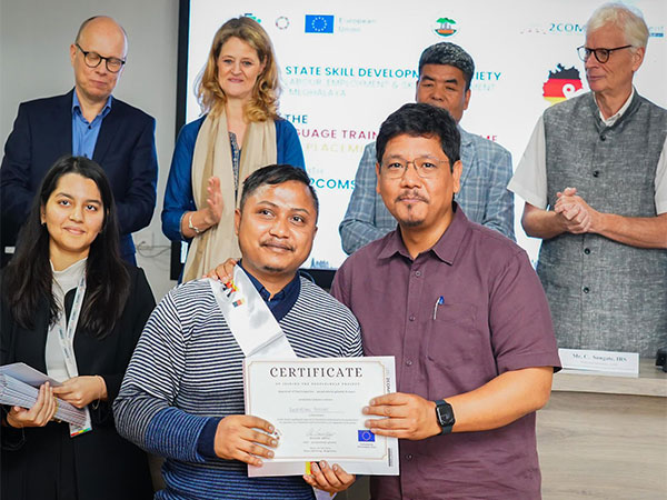 Meghalaya CM Conrad K Sangma launches the German Language Training Programme (Photo/ANI)