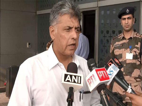 Congress MP Manish Tewari departs for delegation (File Photo/ANI)