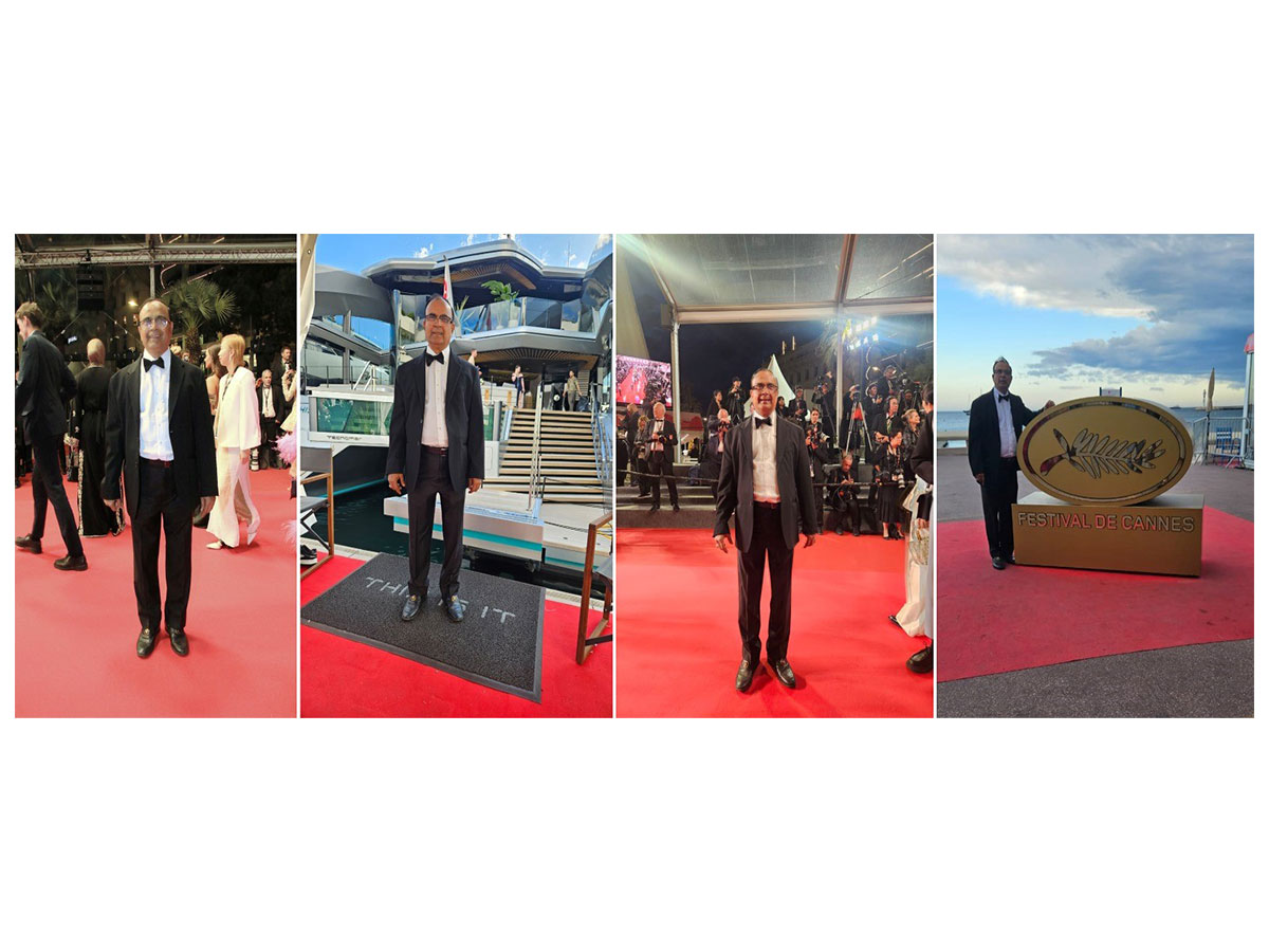 Dr. Yogesh Lakhani Shines on the Red Carpet at the 78th Cannes International Film Festival, Proudly Representing India on the Global Stage