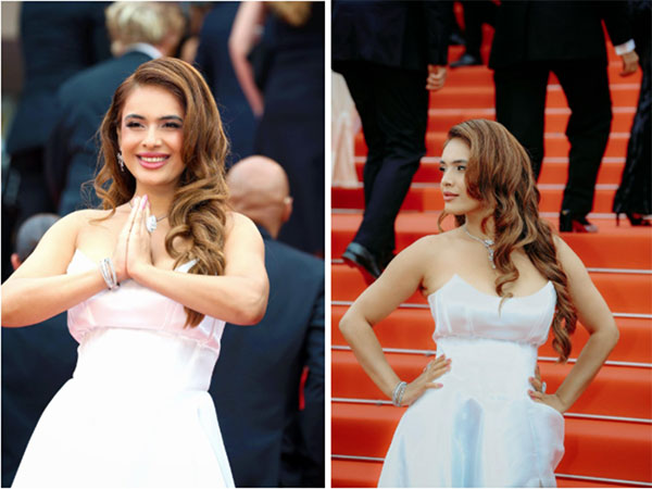 Neha Malik dazzles in a white gown at her second appearance on the red carpet at Cannes 78. Neha Malik dazzles in a white gown at her second appearance on the red carpet at Cannes 78.