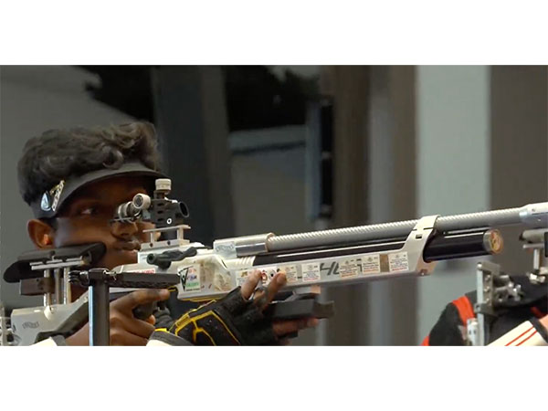 Naraen Pranav in action during men's 10m air rifle final at Suhl (Image: NRAI media) Naraen Pranav in action during men's 10m air rifle final at Suhl (Image: NRAI media)