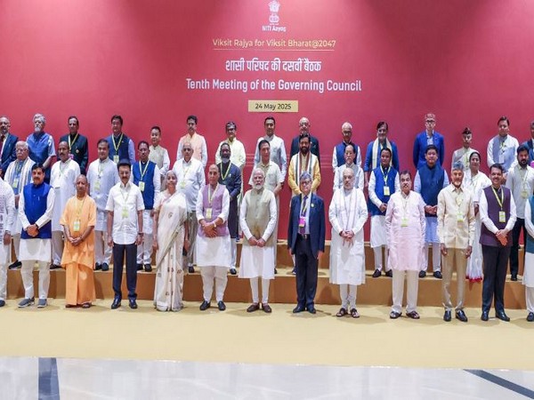 Prime Minister Narendra Modi, Union Ministers, Chief Ministers at NITI Aayog Governing Council meeting (Photo/ANI)