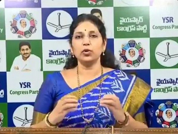 YSRCP Women's wing president, Varadu Kalyani (Photo/X @YSRCParty)