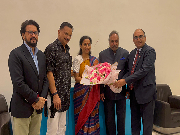 All-party delegation led by NCP MP Supriya Sule arrives in Qatar (Photo/ANI) All-party delegation led by NCP MP Supriya Sule arrives in Qatar (Photo/ANI)