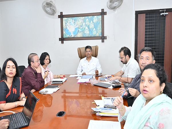 The Minister of Social Justice and Empowerment, Pijush Hazarika, chaired a review meeting. (Photo/CMO) The Minister of Social Justice and Empowerment, Pijush Hazarika, chaired a review meeting. (Photo/CMO)