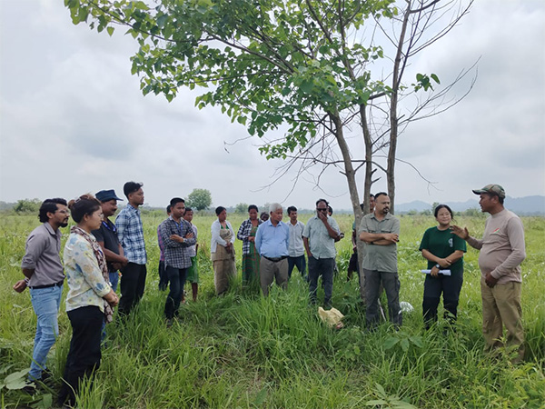 Aaranyak Undertakes massive plantation in Assam (Photo/ANI) Aaranyak Undertakes massive plantation in Assam (Photo/ANI)