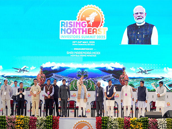 Prime Minister Narendra Modi at inaugural ceremony of Rising Northeast Investors Summit 2025 (Image: X/@narendramodi)