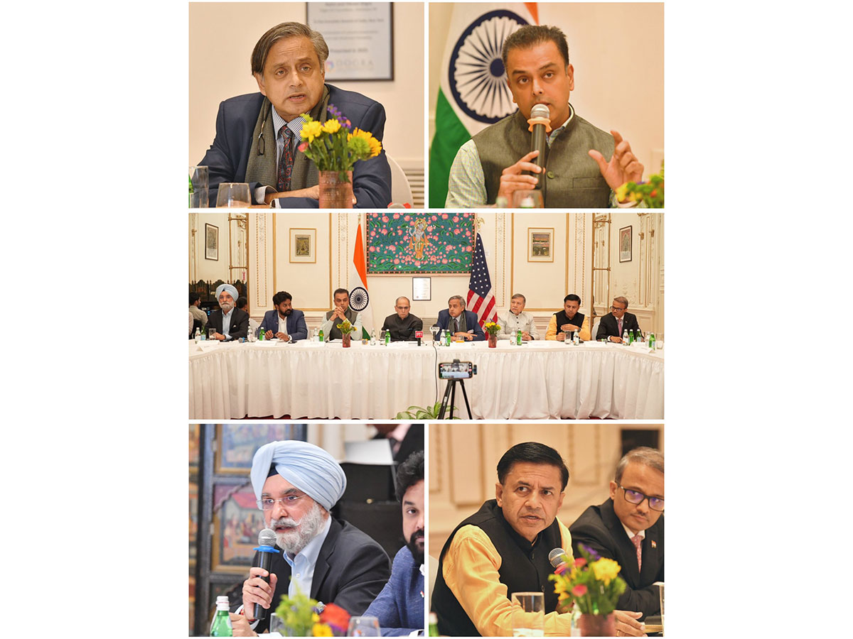 All-party Delegation led by Shashi Tharoor holds talks with New York think tanks (Image: X@IndiainNewYork) All-party Delegation led by Shashi Tharoor holds talks with New York think tanks (Image: X@IndiainNewYork)