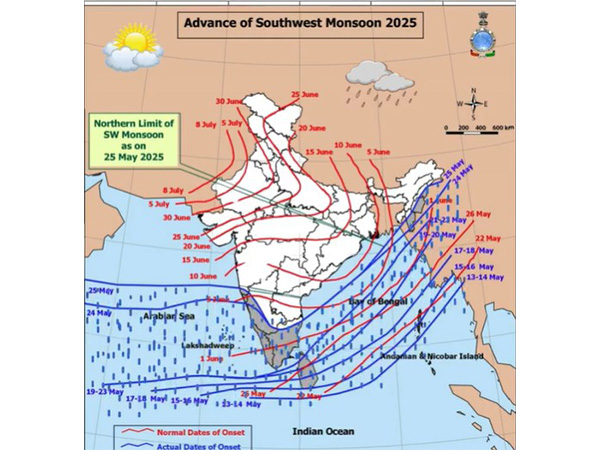 Further advancement of monsoon (Photo/Screengrab of video shared by IMD on X@Indiametdept) Further advancement of monsoon (Photo/Screengrab of video shared by IMD on X@Indiametdept)