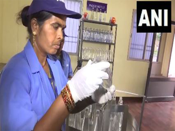 Self-help group in Naya Raipur producing alkaline water (Photo/ANI) Self-help group in Naya Raipur producing alkaline water (Photo/ANI)