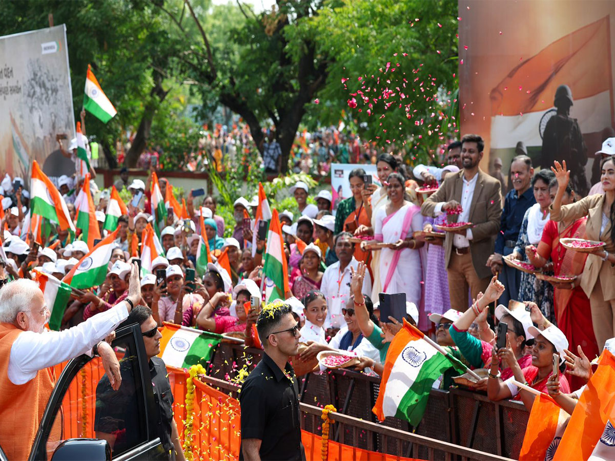 Colonel Sofiya Qureshi’s family attends Prime Minister Narendra Modi’s Vadodara roadshow