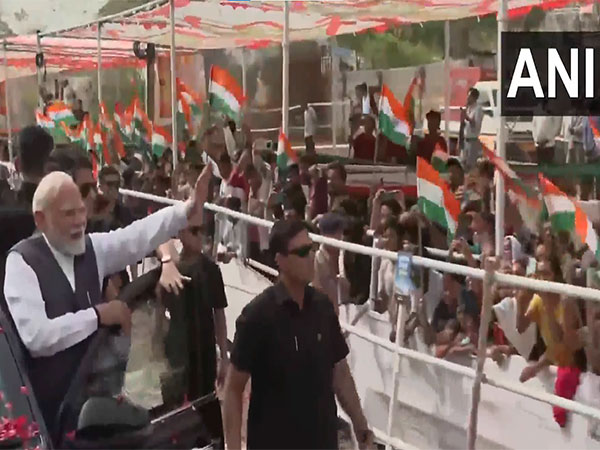 Prime Minister Narendra Modi in Bhuj (Photo/ANI)