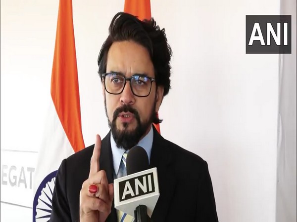 BJP MP and Union Minister Anurag Thakur is part of the NCP (SP)'s Supriya Sule led delegation (Photo/ANI)