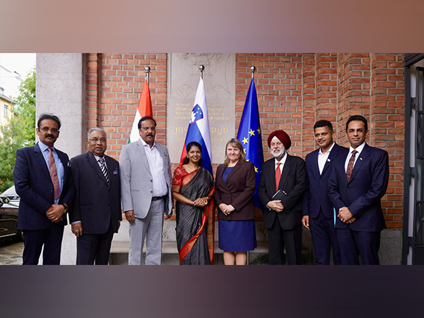 All-party delegation meets Secretary General of Slovenia's Ministry of Foreign and European Affairs, Barbara Žvokelj (Image Credit: X/@IndiainSlovenia)