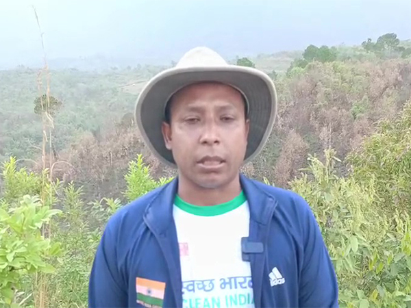 Anish Ahamad planted over 1 lakh trees Manipur’s Bualjang Hills (Photo/ANI)