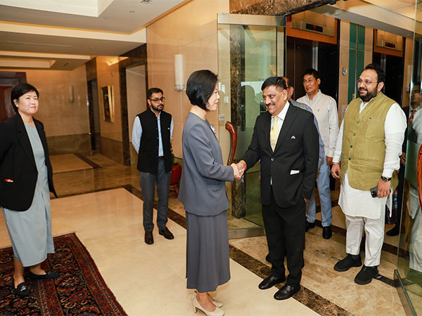 Sanjay Kumar Jha-led delegation meets Singapore’s Senior Minister of State Sim Ann (Photo/@HCI_Singapore)