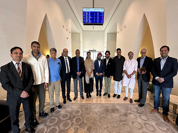 Sule-led all-party delegation departs from Doha for South Africa. (Photo/ANI)
