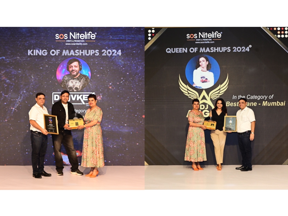 SOS Nitelife - honours King of Mashups and Queen of Mashups – Best DJ’s and Djane’s Pan India 2024