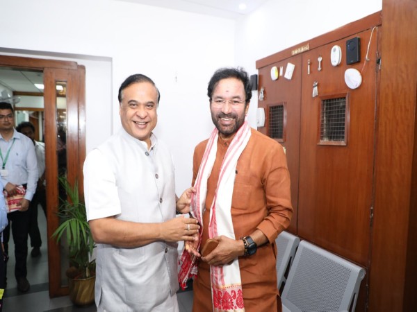 Assam CM Himanta Biswa Sarma with Union Minister G Kishan Reddy (Photo/ @himantabiswa) Assam CM Himanta Biswa Sarma with Union Minister G Kishan Reddy (Photo/ @himantabiswa)