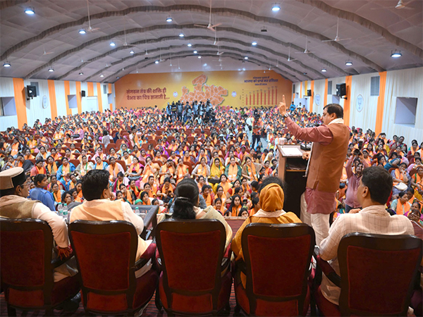 MP CM Mohan Yadav addressing the meeting at state party office (Photo/ X @DrMohanYadav51)