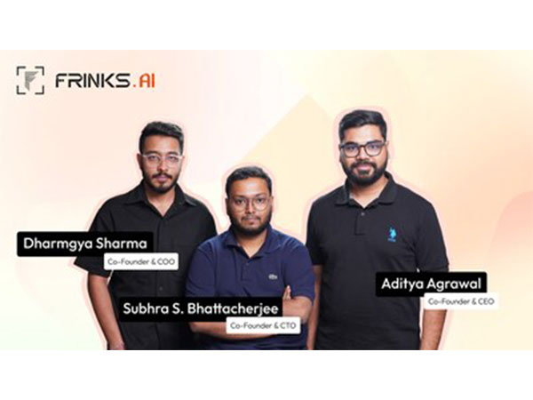 Dharmgya Sharma (Co-Founder & COO), Subhra S. Bhattacherjee (Co-Founder & CTO), and Aditya Agrawal (Co-Founder & CEO) - the founding team of Frinks AI and proud alumni of IIT Hyderabad. Dharmgya Sharma (Co-Founder & COO), Subhra S. Bhattacherjee (Co-Founder & CTO), and Aditya Agrawal (Co-Founder & CEO) - the founding team of Frinks AI and proud alumni of IIT Hyderabad.