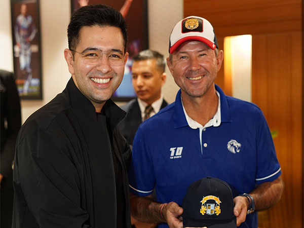 Raghav Chadha (left) Ricky Ponting (right). (Photo: X/@raghav_chadha) Raghav Chadha (left) Ricky Ponting (right). (Photo: X/@raghav_chadha)