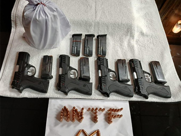 Weapons and heroin seized in Amritsar (Image: X @DGPPunjabPolice) Weapons and heroin seized in Amritsar (Image: X @DGPPunjabPolice)