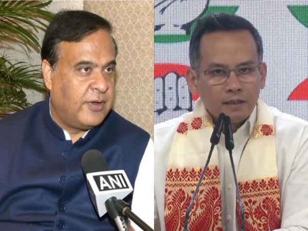 Assam Chief Minister Himanta Biswa Sarma, Congress MP Gaurav Gogoi (Photo/ANI)