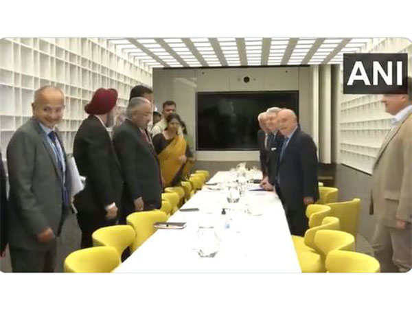 All-party delegation led by DMK MP Kanimozhi during a meeting in Greece (Photo/ANI)